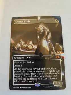 Ocelot Pride Borderless MTG MH3 Nm/M - Image 1