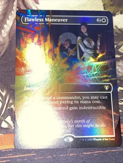 Flawless Maneuver X1 Mtg Commander Masters Nm Foil Borderless - Image 1