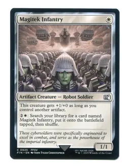 Magitek Infantry NM #0025 Final Fantasy FIN MTG Magic the Gathering - Image 1