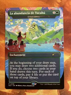 MTG Borderless La abundancia de Yucahu - Sylvan Library SLD: Nuestra Magia!! - Image 1