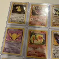Pokemon Team Rocket and fossil Lot Of 9 cards WOTC NM to LP 1st edition and unli - Image 2