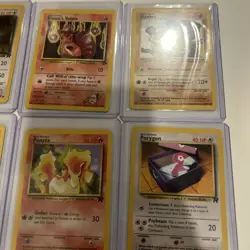 Pokemon Team Rocket and fossil Lot Of 9 cards WOTC NM to LP 1st edition and unli - Image 3