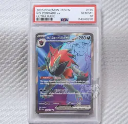 N's Zoroark ex PSA Gem Mint 10📈Pokemon SV09 Journey Together 175/159 Ultra Rare - Image 1