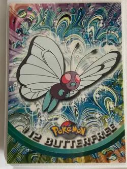 Pokemon - Butterfree #12 Topps TV Animation Black Logo Non Holo 2nd Print NM - Image 1