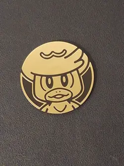 JUMBO Quaxly Gold Offical Pokemon TCG Coin - Image 1