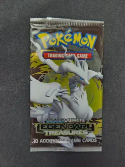 Pokemon - Legendary Treasures Reshiram - Black & White - EMPTY Pack Wrapper - Image 1