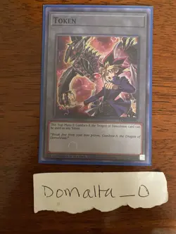 Yugioh Token: Yugi Muto and Gandora-X the Dragon of Demolition TKN5-EN001 NM/VLP - Image 1
