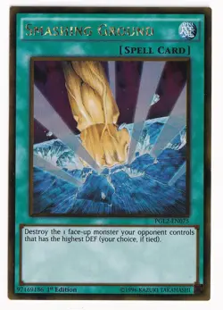 Yugioh Smashing Ground PGL2-EN075 Gold Rare 1st Ed NM - Image 1