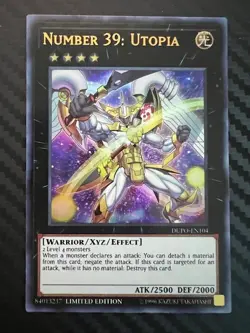 Yugioh Number 39: Utopia DUPO-EN104 Limited Edition Ultra Rare NM - Image 1