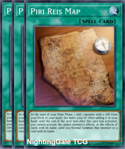 Yugioh! 3x Piri Reis Map Knight Justice Hunters JUSH-EN030 - Image 1