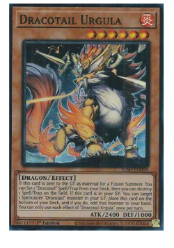 x3 Dracotail Urgula JUSH-EN004 - Super Rare - YuGiOh - Image 1