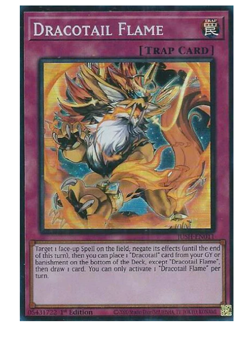 Dracotail Flame JUSH-EN011 - Super Rare - YuGiOh - Image 1