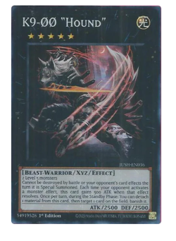 K9 -00 "Hound" JUSH-EN036 - Super Rare - YuGiOh - Image 1