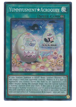 Yummyusment Acroquey JUSH-EN024 - Super Rare - YuGiOh - Image 1