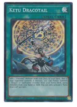 x3 Ketu Dracotail - JUSH-EN008 - Super Rare - YuGiOh - Image 1