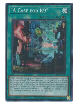 x3 "A Case for K9" - JUSH-EN040 - Super Rare - YuGiOh - Image 1