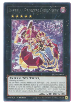 x3 Imperial Princess Quinquery - JUSH-EN045 - Rare - YuGiOh - Image 1