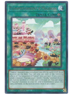 x3 Yummyusment Mignon - JUSH-EN023 - Rare - YuGiOh - Image 1