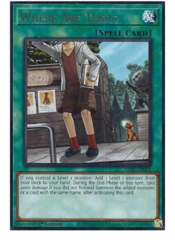 x3 Where Arf ThouU - JUSH-EN028 - Rare - YuGiOh - Image 1