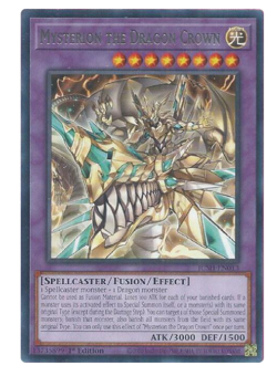 x3 Mysterion the Dragon Crown - JUSH-EN013 - Rare - YuGiOh - Image 1