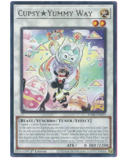 x3 Cupsy Yummy Way - JUSH-EN019 - Rare - YuGiOh - Image 1