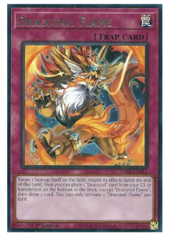 x3 Dracotail Flame - JUSH-EN011 - Rare - YuGiOh - Image 1
