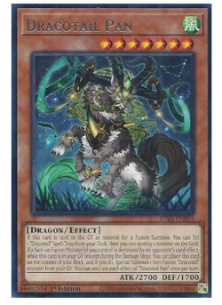 x3 Dracotail Pan - JUSH-EN003 - Rare - YuGiOh - Image 1