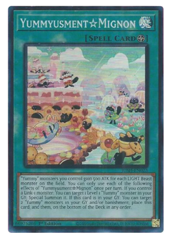 Yummyusment Mignon - JUSH-EN023 - Super Rare - YuGiOh - Image 1