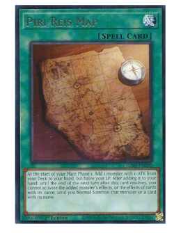 x3 Piri Reis Map - JUSH-EN030 - Rare - YuGiOh - Image 1
