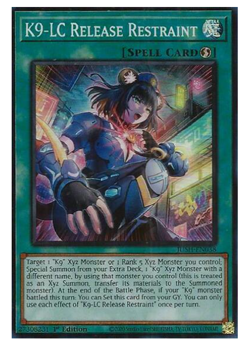 K9-LC Release Restraint - JUSH-EN038 - Super Rare - YuGiOh - Image 1