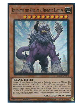 x3 Behemoth The King Of A Hundred Battles JUSH-EN050 - Super Rare - YuGiOh - Image 1