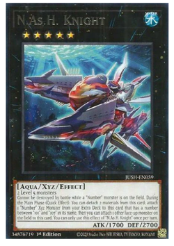 x3 N.As.H. Knight - JUSH-EN059 - Rare - YuGiOh - Image 1