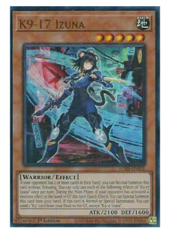 K9-17 Izuna - JUSH-EN031 - Ultra Rare - YuGiOh - Image 1