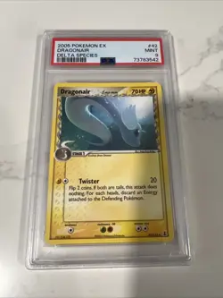 Pokemon TCG Dragonair Delta Species Card 042/113 Regular PSA MINT 9 - Image 1