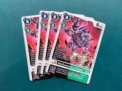 MetalTyrannomon (X Antibody) BT22-062 Playset Cyber Eden Digimon Card Game x4 - Image 1