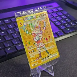 SEALED Cinderace ex SVP 163 Gold Full Art Black Star Promo Pokemon Card - Image 3