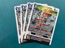 Vademon BT22-061 Playset Cyber Eden Digimon Card Game x4 - Image 1