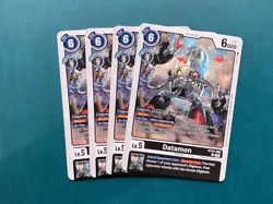 Datamon BT22-060 Playset Cyber Eden Digimon Card Game x4 - Image 1
