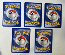 Pokemon 5 Card ENERGY SET Base Set 2 #126-130 Unlimited LP - Image 2