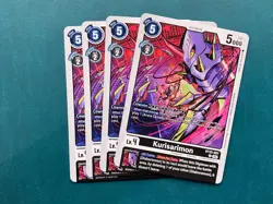 Kurisarimon BT22-057 Playset Cyber Eden Digimon Card Game x4 - Image 1