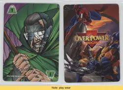 1997 Marvel Overpower Collectible Card Game Power Cards Mole Man READ 0b5 - Image 3