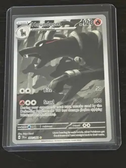 Houndoom 66/64 Shrouded Fable Illustration Rare Card, Near Mint Condition - Image 1