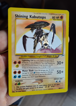 Pokemon TCG Shining Kabutops Holo Card Neo Destiny 108/105 Unlimited Secret Rare - Image 1