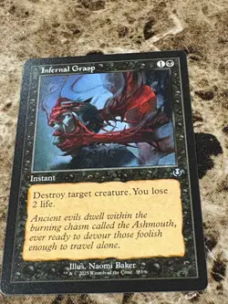 INFERNAL GRASP Magic the Gathering MTG Innistrad Remastered Retro - Image 1
