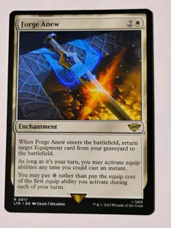 Forge Anew MTG, Lord of the Rings: Tales Of Middle-earth, NM, Rare Artifact - Image 1