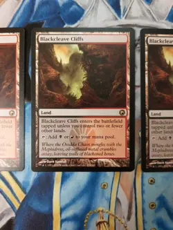 Blackcleave Cliffs MTG Scars of Mirrodin Rare Land Slight to Moderate Play x4 - Image 4