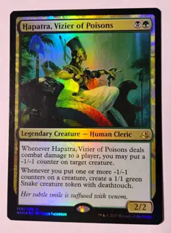 Foil Hapatra, Vizier of Poisons MTG, Amonkhet , Golgari Legendary Creature - Image 1