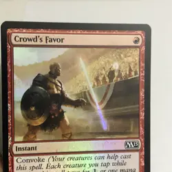 2014 Magic the Gathering Mtg Core Set 2015 Foil Crowd's Favor #138/269 - Image 4