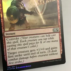 2014 Magic the Gathering Mtg Core Set 2015 Foil Crowd's Favor #138/269 - Image 5