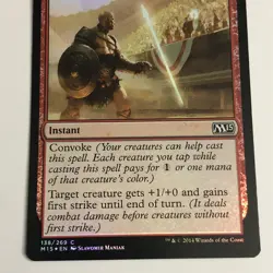 2014 Magic the Gathering Mtg Core Set 2015 Foil Crowd's Favor #138/269 - Image 3